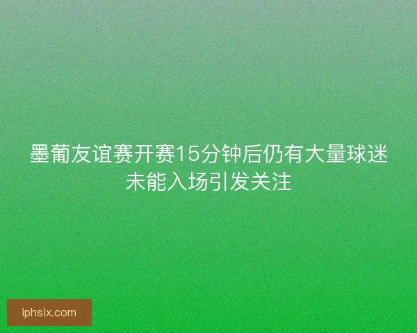 墨葡友谊赛开赛15分钟后仍有大量球迷未能入场引发关注